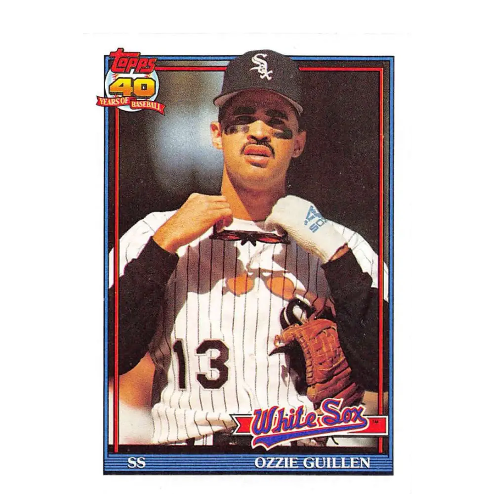 1991 Topps #620 Ozzie Guillen NM-MT Chicago White Sox Baseball Card  Image 1