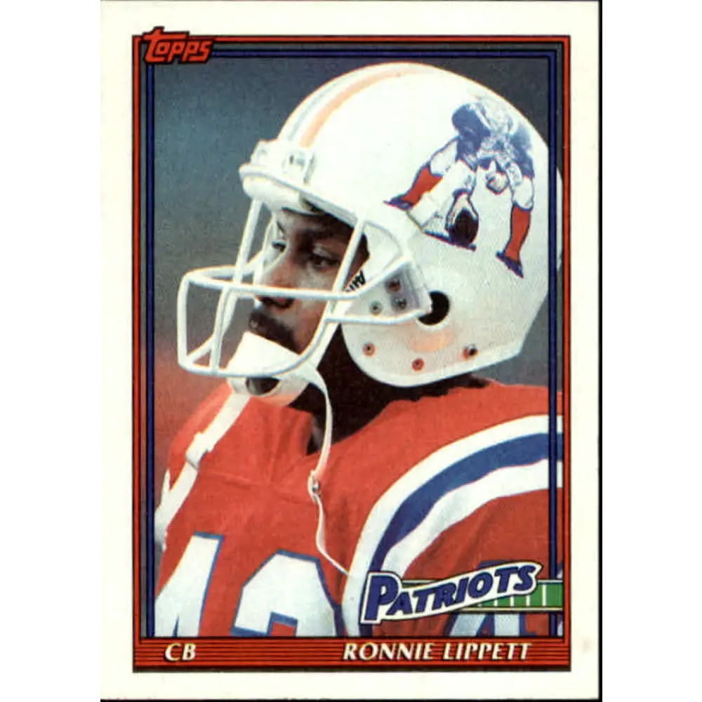 1991 Topps #622 Ronnie Lippett NM-MT New England Patriots Football Card  Image 1