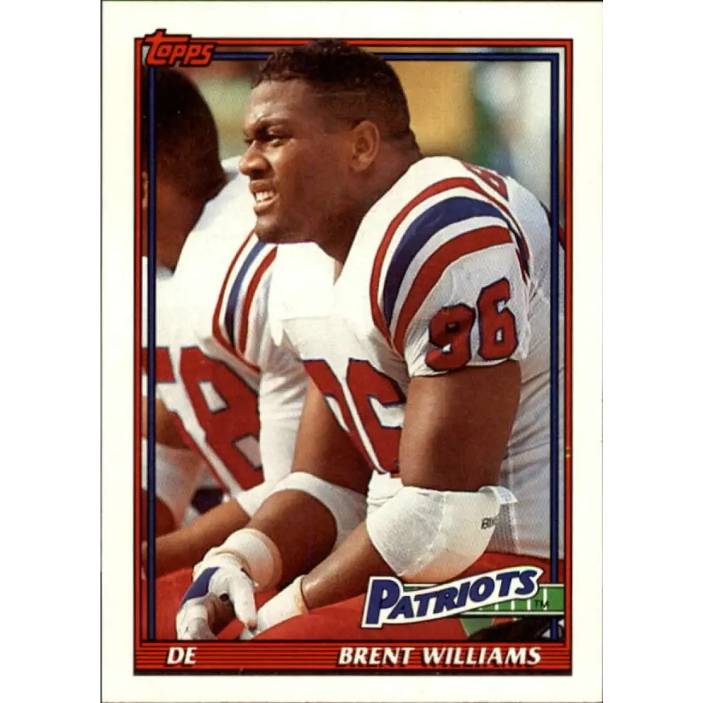 1991 Topps #624 Brent Williams NM-MT New England Patriots Football Card  Image 1