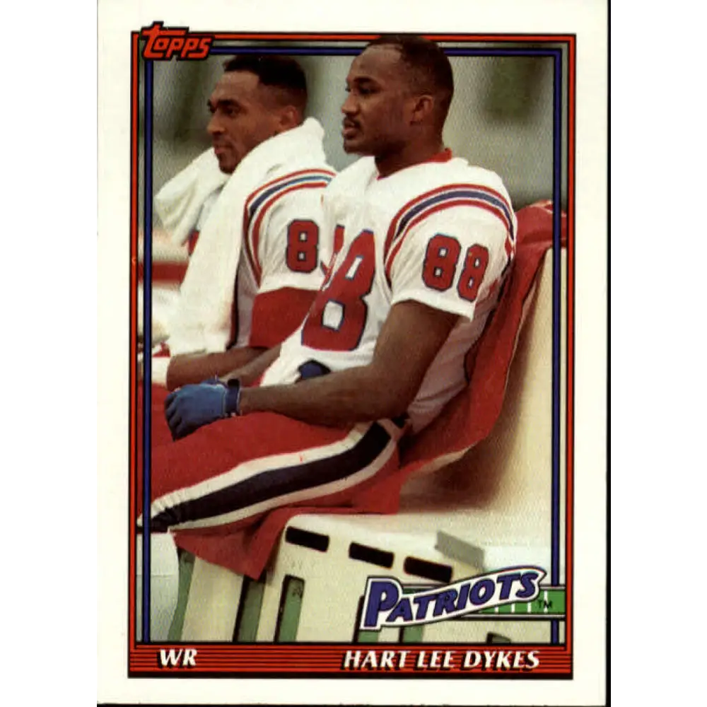 1991 Topps #627 Hart Lee Dykes NM-MT New England Patriots Football Card  Image 1