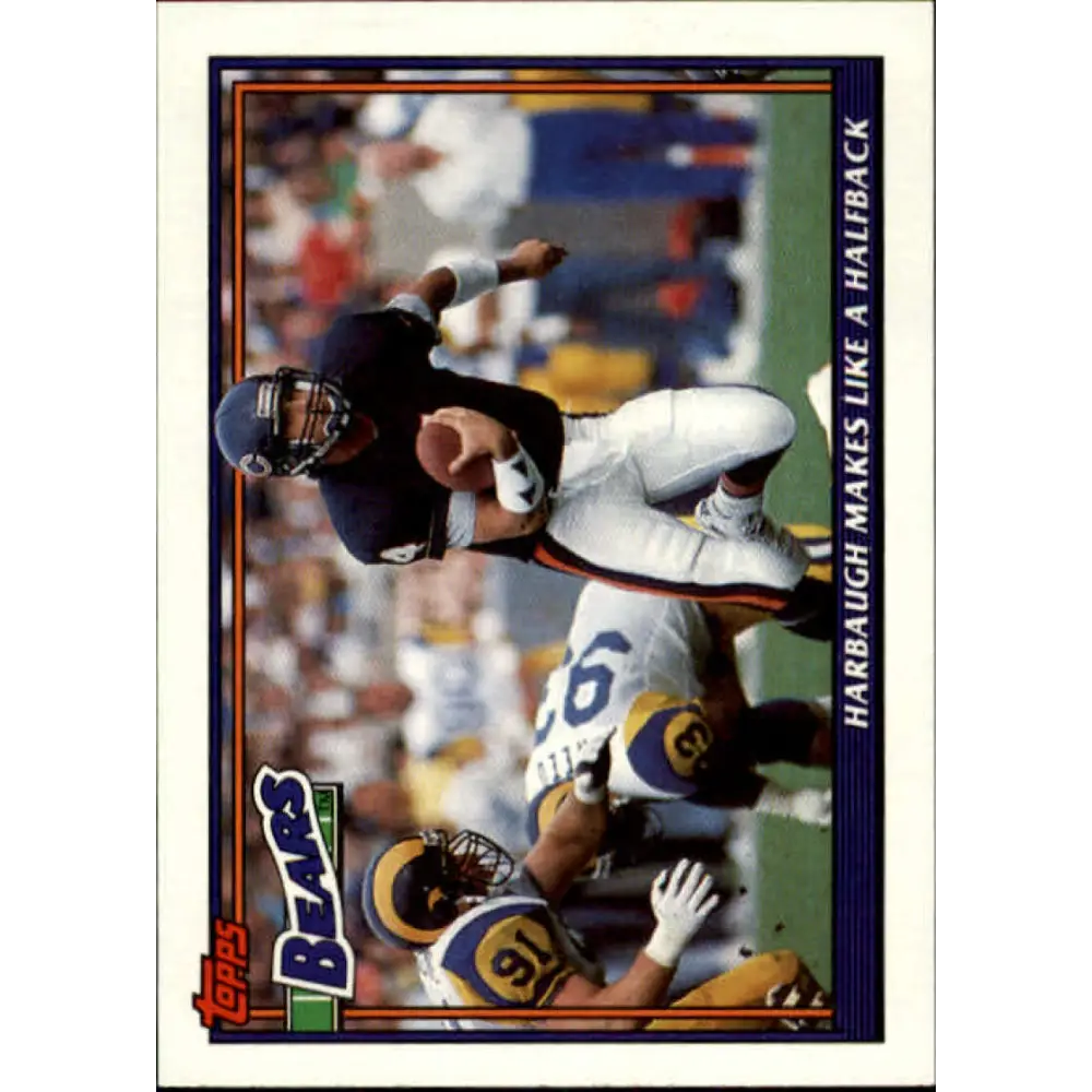 1991 Topps #630 Jim Harbaugh NM-MT Chicago Bears Football Card  Image 1