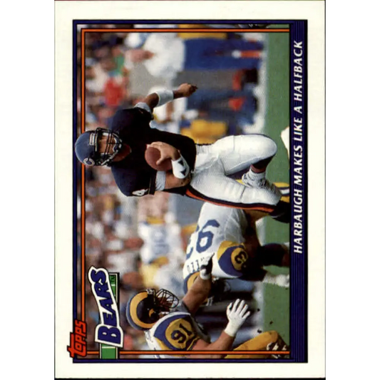 1991 Topps #630 Jim Harbaugh NM-MT Chicago Bears Football Card  Image 1