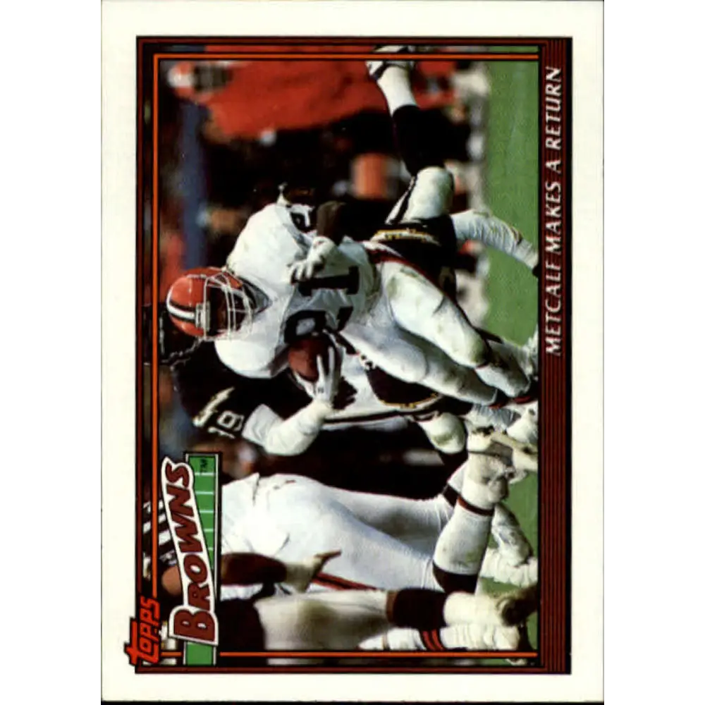 1991 Topps #632 Eric Metcalf NM-MT Cleveland Browns Football Card  Image 1