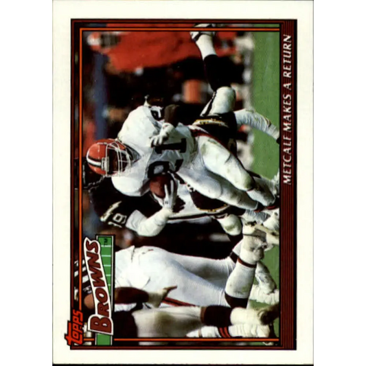 1991 Topps #632 Eric Metcalf NM-MT Cleveland Browns Football Card  Image 1