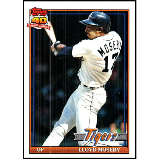 1991 Topps #632 Lloyd Moseby NM-MT Detroit Tigers Baseball Card  Image 1