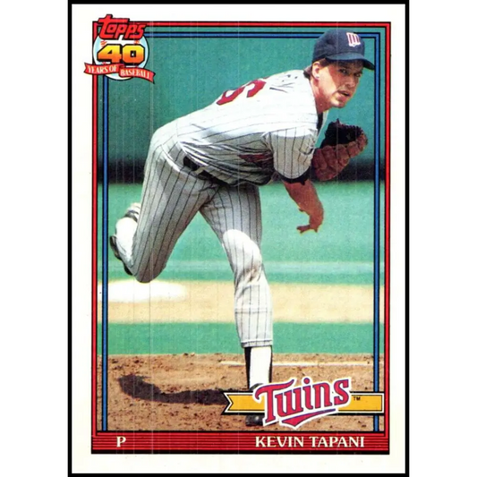 1991 Topps #633 Kevin Tapani NM-MT Minnesota Twins Baseball Card  Image 1
