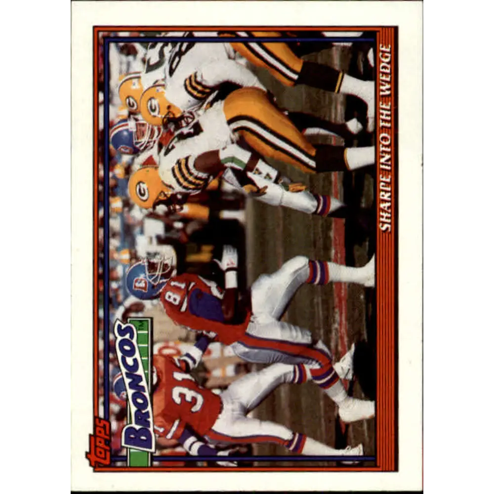1991 Topps #634 Shannon Sharpe NM-MT Denver Broncos Football Card  Image 1