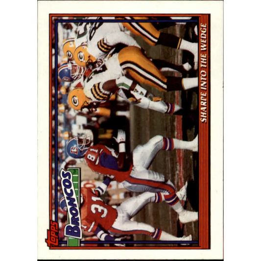 1991 Topps #634 Shannon Sharpe NM-MT Denver Broncos Football Card  Image 1