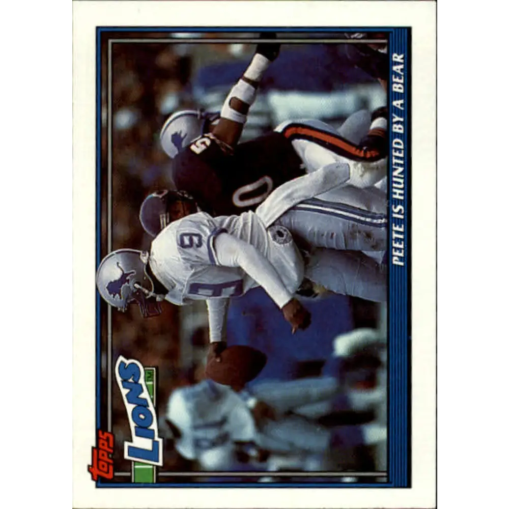 1991 Topps #635 Rodney Peete NM-MT Detroit Lions Football Card  Image 1