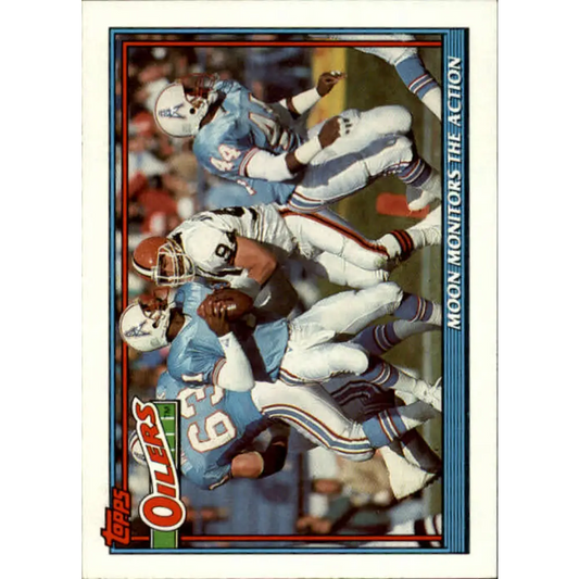 1991 Topps #637 Warren Moon NM-MT Houston Oilers Football Card  Image 1