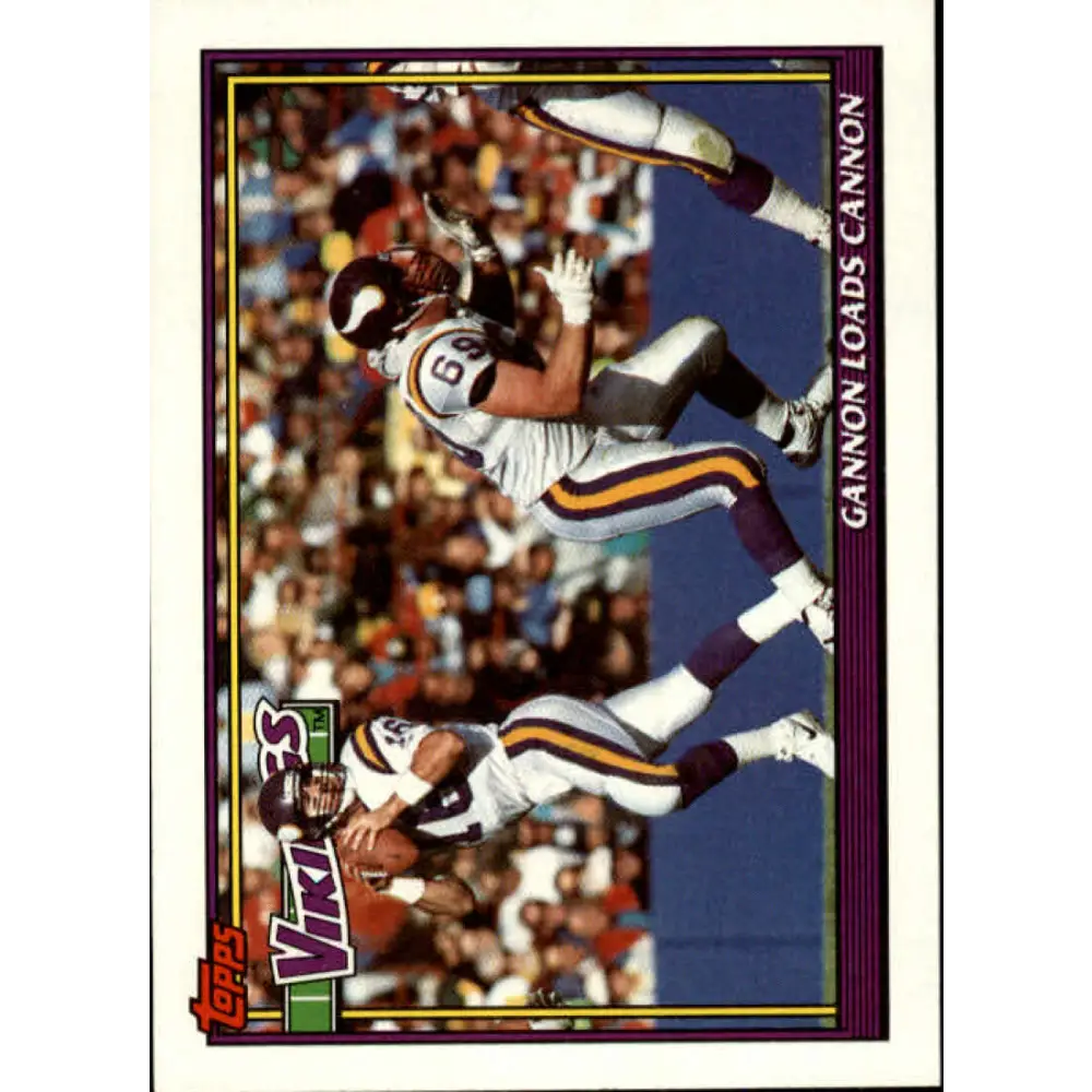 1991 Topps #643 Rich Gannon NM-MT Minnesota Vikings Football Card  Image 1