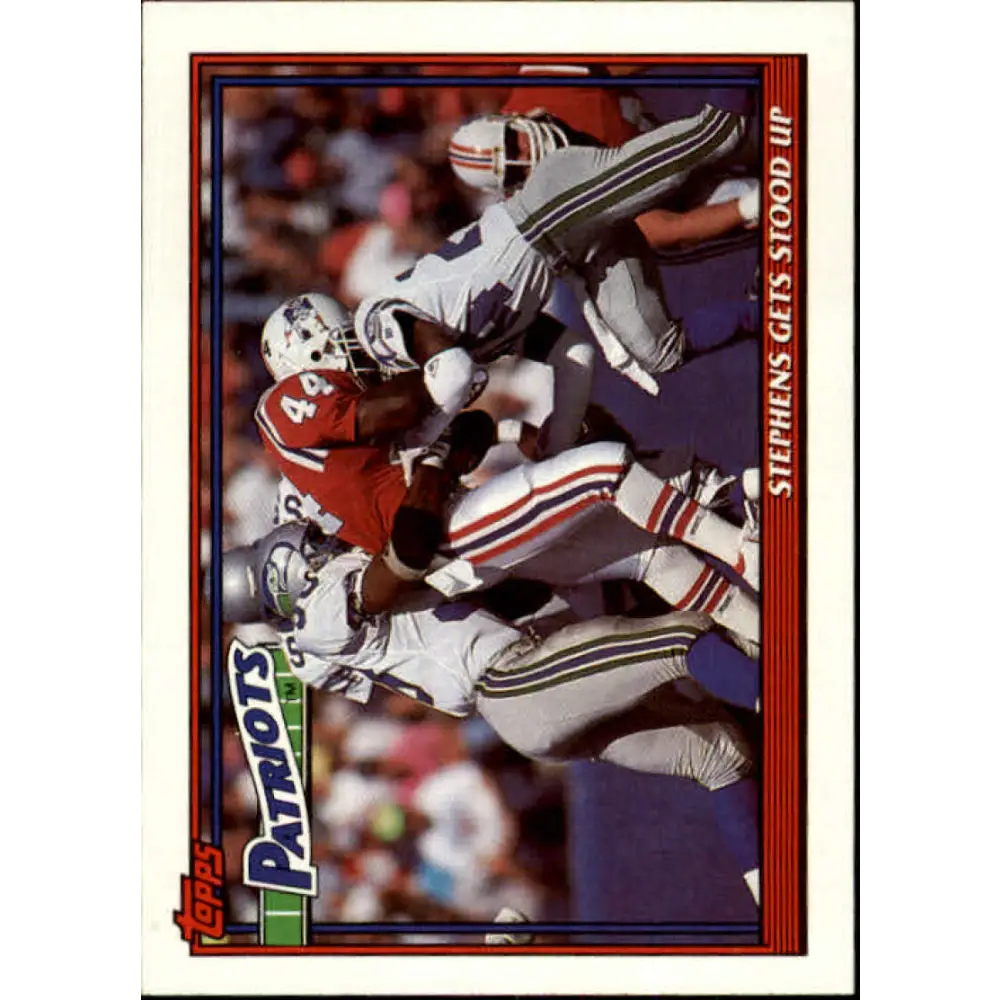 1991 Topps #644 John Stephens NM-MT New England Patriots Football Card  Image 1
