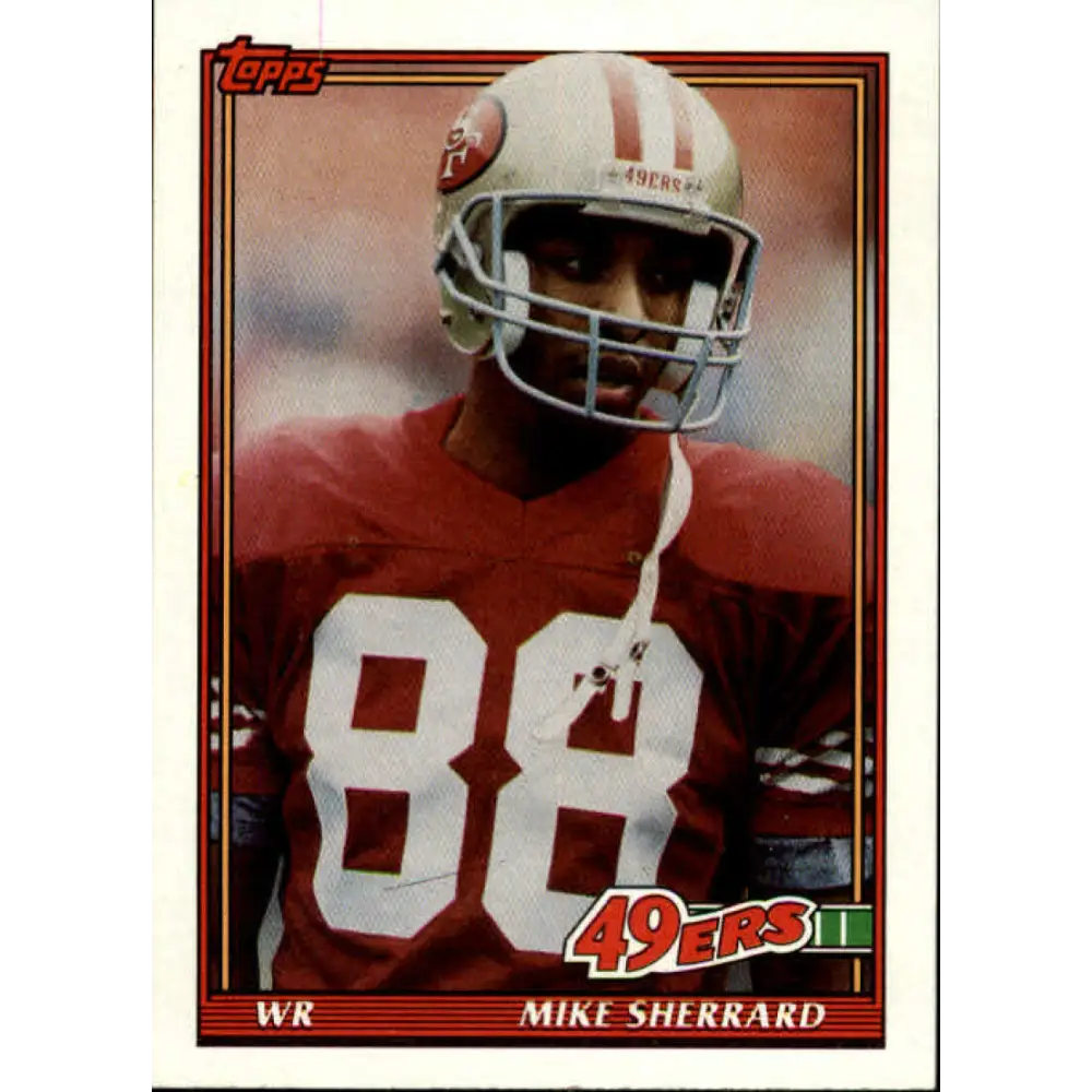 1991 Topps #65 Mike Sherrard NM-MT San Francisco 49ers Football Card  Image 1