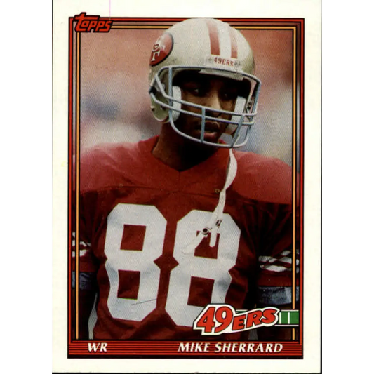 1991 Topps #65 Mike Sherrard NM-MT San Francisco 49ers Football Card  Image 1