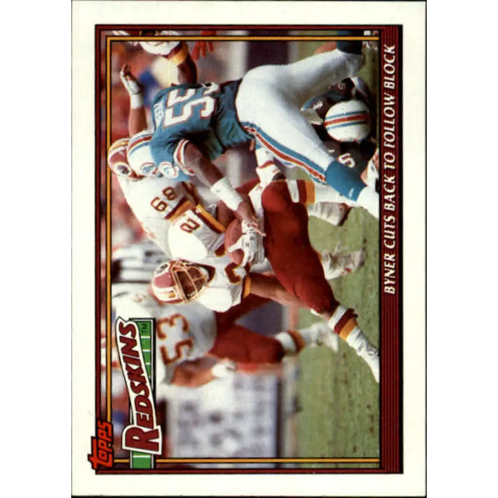 1991 Topps #655 Earnest Byner NM-MT Washington Redskins Football Card  Image 1