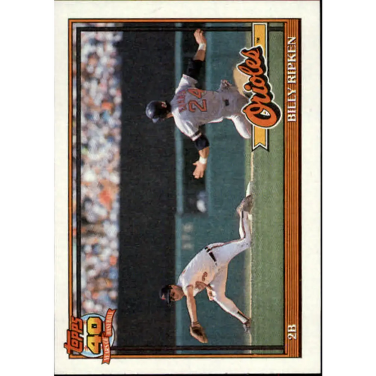 1991 Topps #677 Billy Ripken NM-MT Baltimore Orioles Baseball Card  Image 1