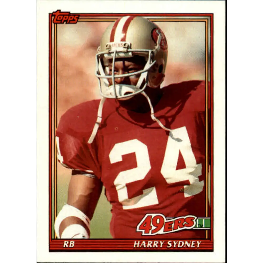 1991 Topps #68 Harry Sydney NM-MT RC Rookie San Francisco 49ers Football Card  Image 1
