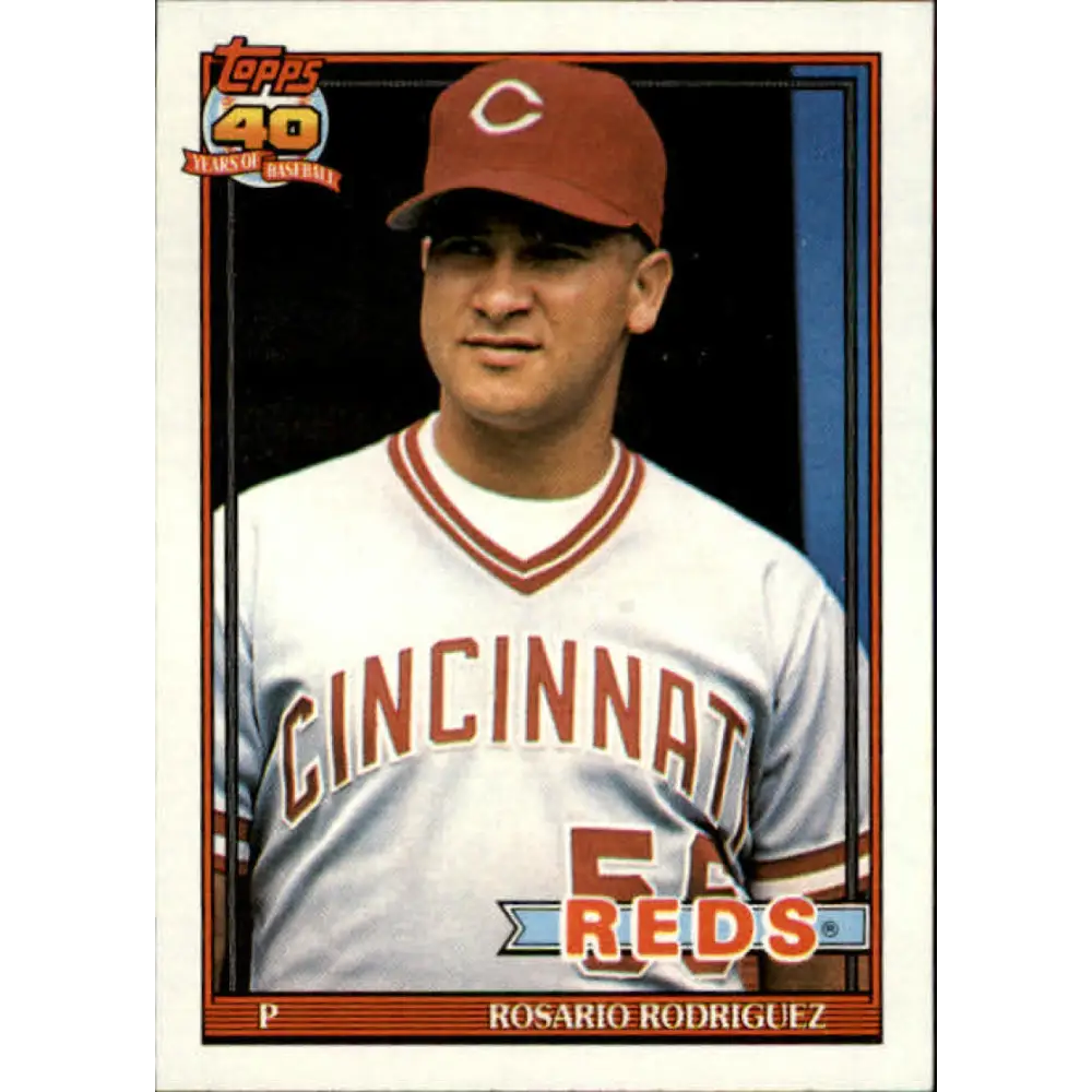 1991 Topps #688 Rosario Rodriguez NM-MT RC Rookie Cincinnati Reds Baseball Card  Image 1