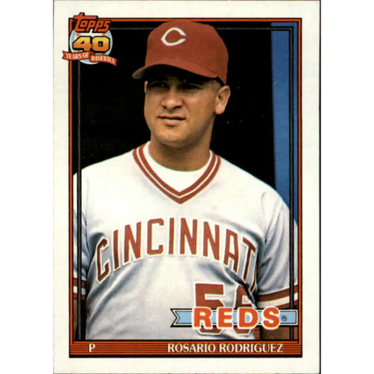 1991 Topps #688 Rosario Rodriguez NM-MT RC Rookie Cincinnati Reds Baseball Card  Image 1