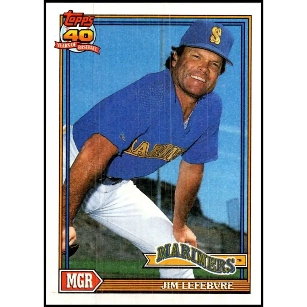 1991 Topps #697 Shawn Abner NM-MT San Diego Padres Baseball Card  Image 1