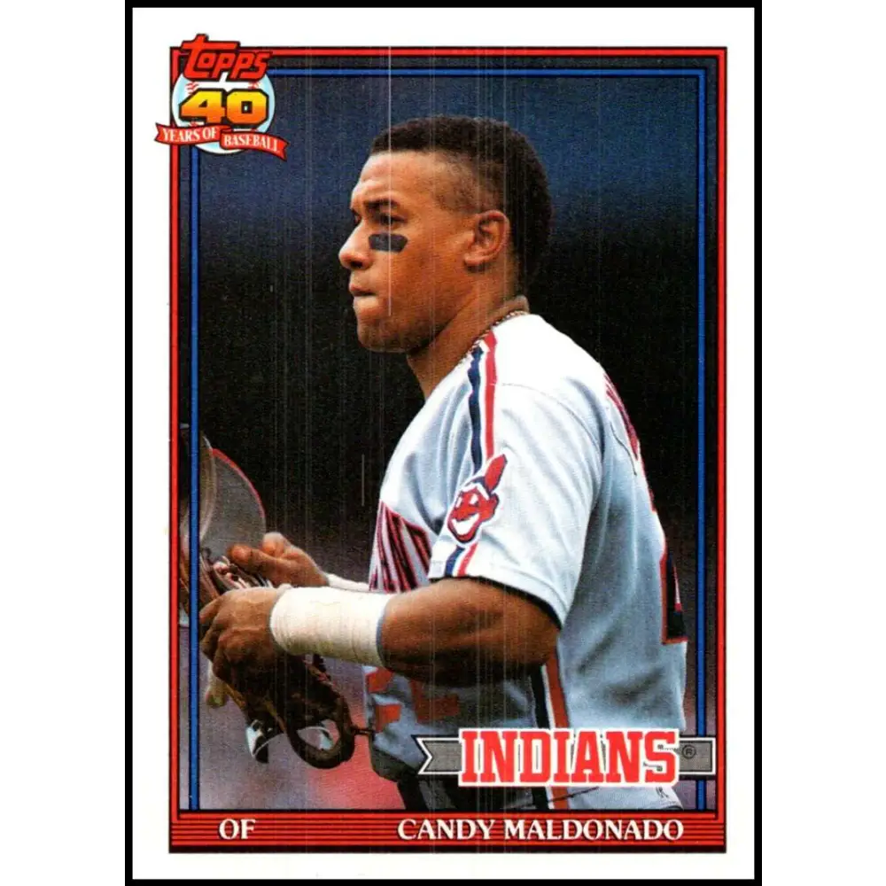 1991 Topps #723 Candy Maldonado NM-MT Cleveland Indians Baseball Card  Image 1