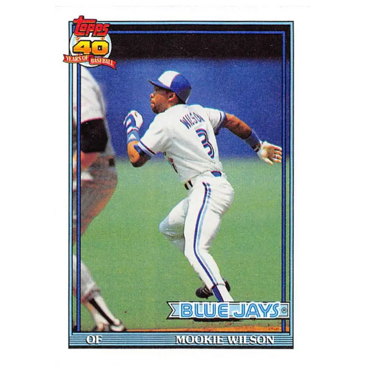 1991 Topps #727 Mookie Wilson NM-MT Toronto Blue Jays Baseball Card  Image 1