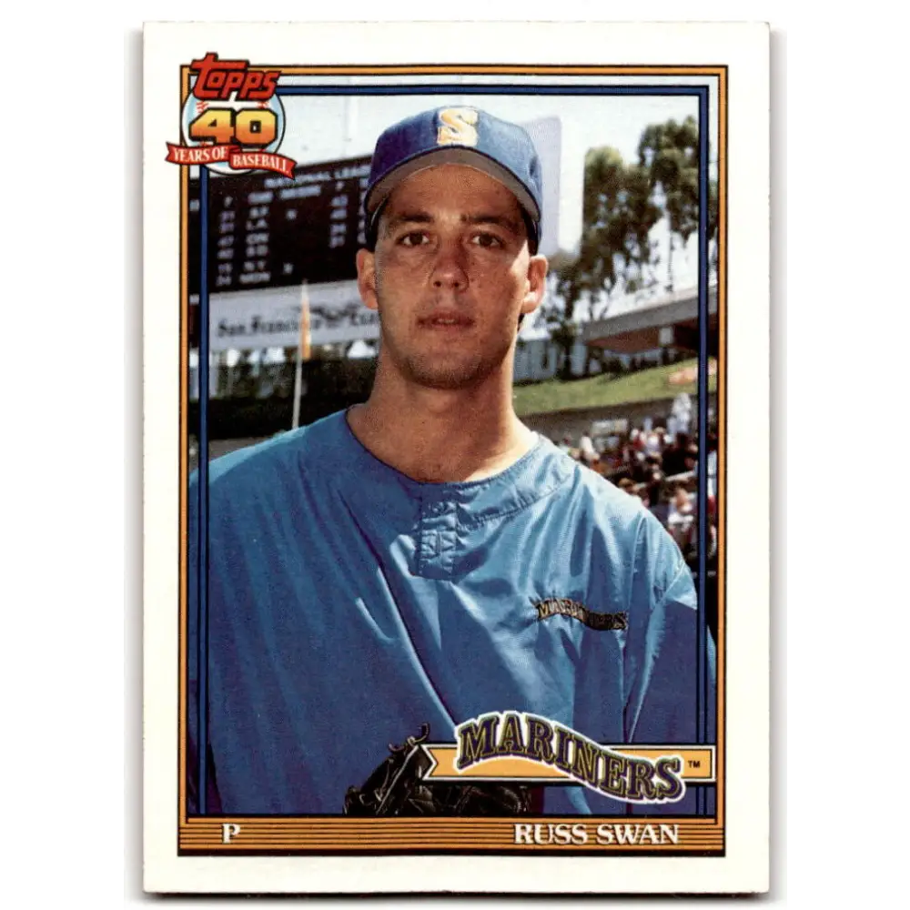 1991 Topps #739 Russ Swan NM-MT Seattle Mariners Baseball Card  Image 1