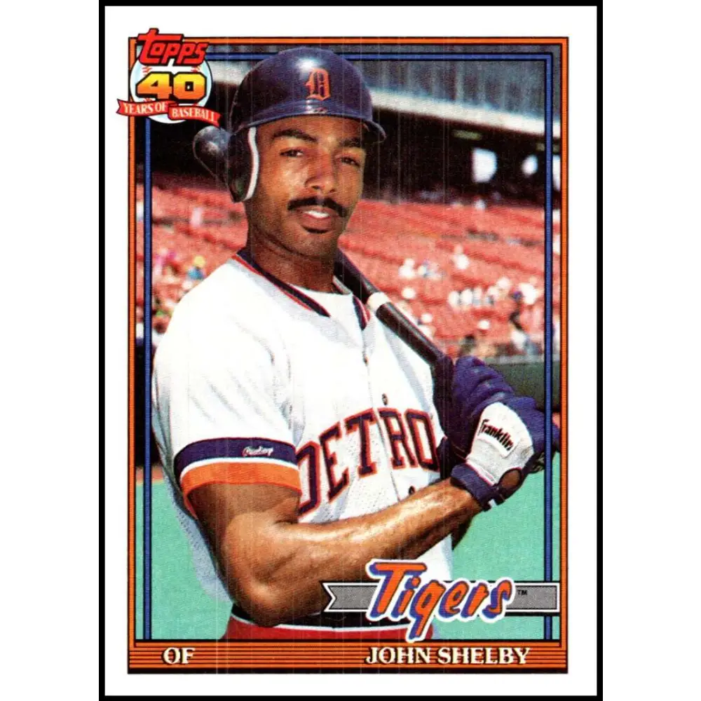 1991 Topps #746 John Shelby NM-MT Detroit Tigers Baseball Card  Image 1