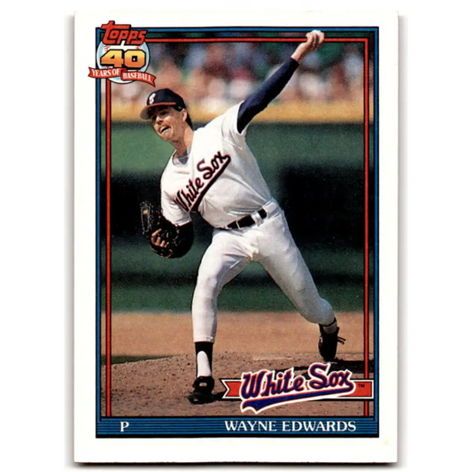 1991 Topps #751 Wayne Edwards NM-MT Chicago White Sox Baseball Card  Image 1
