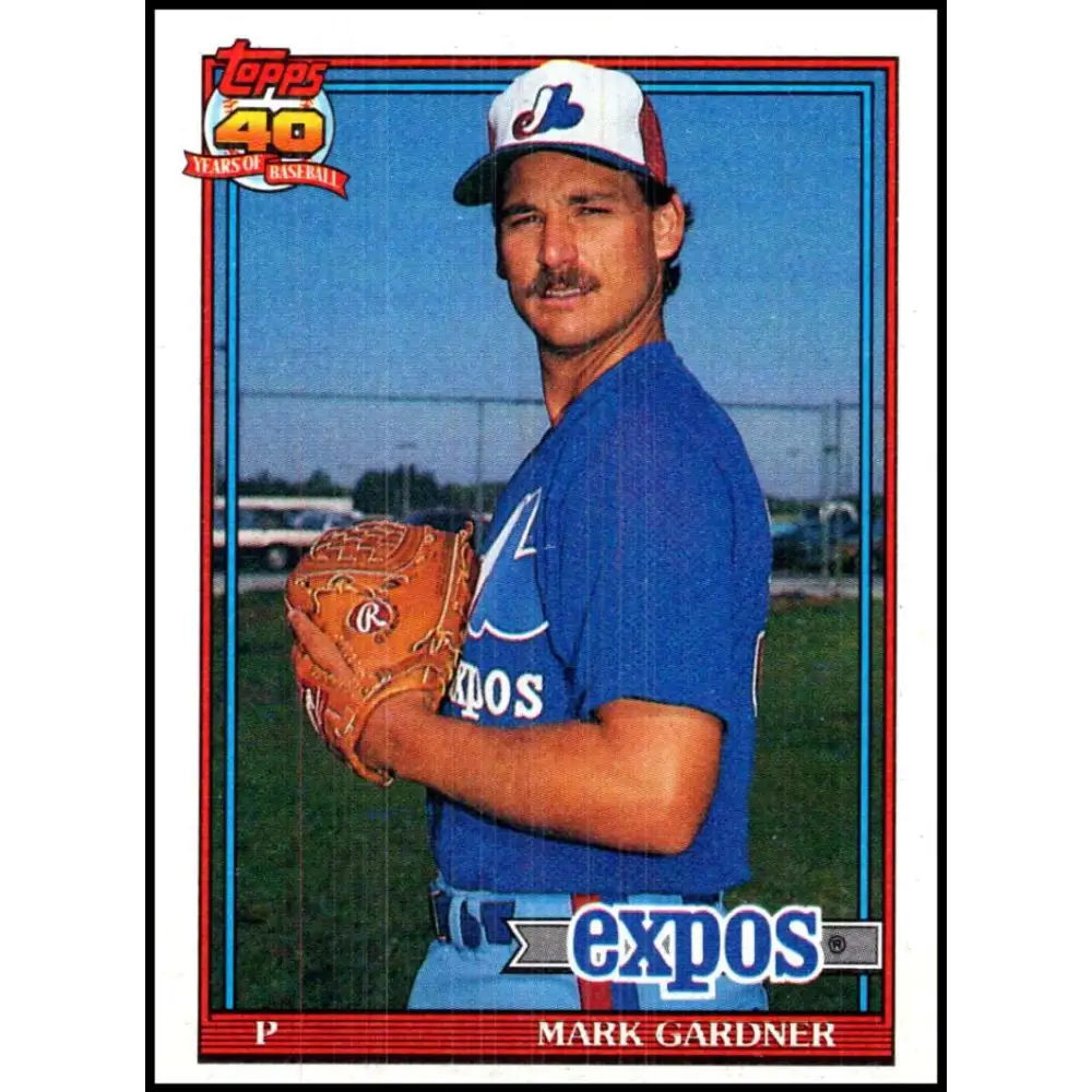 1991 Topps #757 Mark Gardner NM-MT Montreal Expos Baseball Card  Image 1