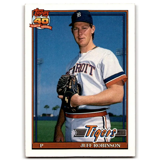1991 Topps #766 Jeff Robinson NM-MT Detroit Tigers Baseball Card  Image 1