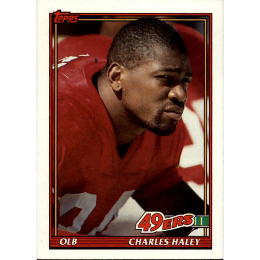 1991 Topps #78 Charles Haley NM-MT San Francisco 49ers Football Card  Image 1