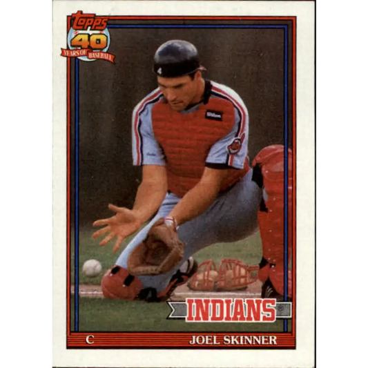 1991 Topps #783 Joel Skinner NM-MT Cleveland Indians Baseball Card  Image 1