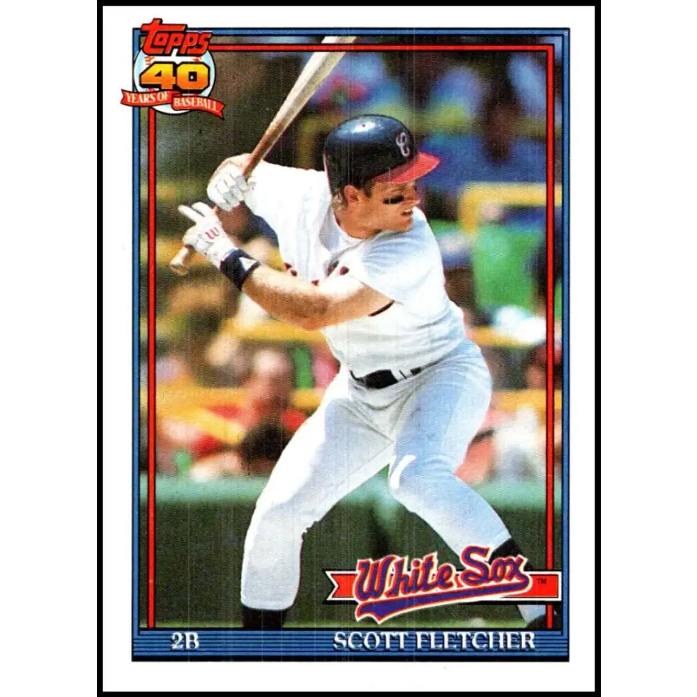1991 Topps #785 Scott Fletcher NM-MT Chicago White Sox Baseball Card  Image 1