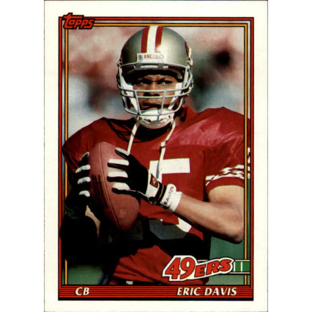 1991 Topps #79 Eric Davis NM-MT San Francisco 49ers Football Card  Image 1