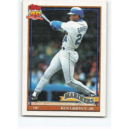 1991 Topps #790 Ken Griffey Jr. NM-MT Seattle Mariners Baseball Card  Image 1
