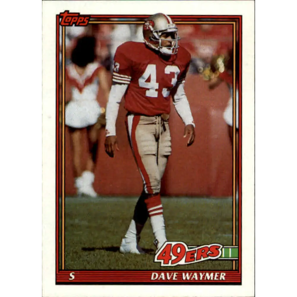 1991 Topps #82 Dave Waymer NM-MT San Francisco 49ers Football Card  Image 1