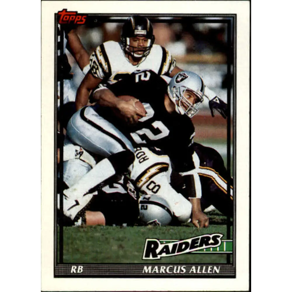1991 Topps #87 Marcus Allen NM-MT Los Angeles Raiders Football Card  Image 1