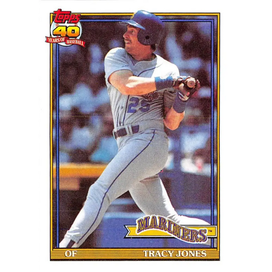 1991 Topps #87 Tracy Jones NM-MT Seattle Mariners Baseball Card  Image 1
