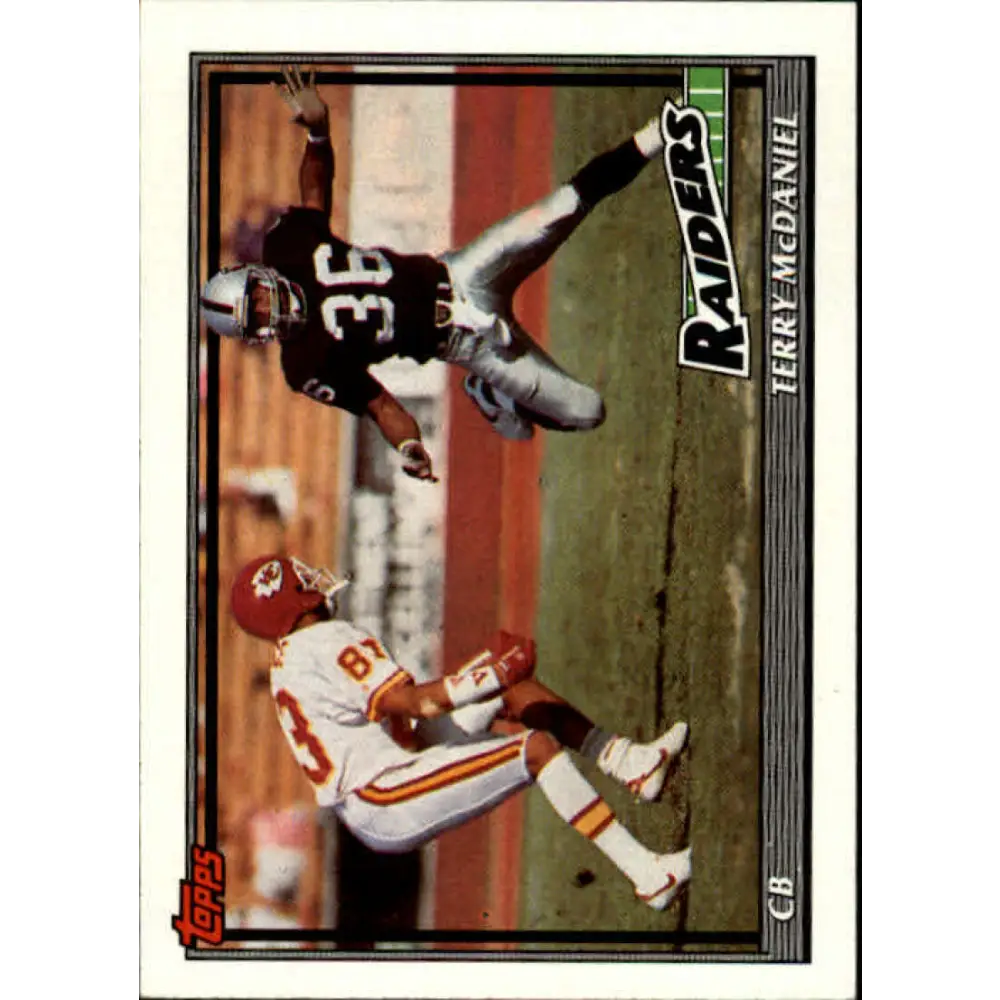 1991 Topps #88 Terry McDaniel NM-MT Los Angeles Raiders Football Card  Image 1