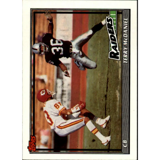 1991 Topps #88 Terry McDaniel NM-MT Los Angeles Raiders Football Card  Image 1