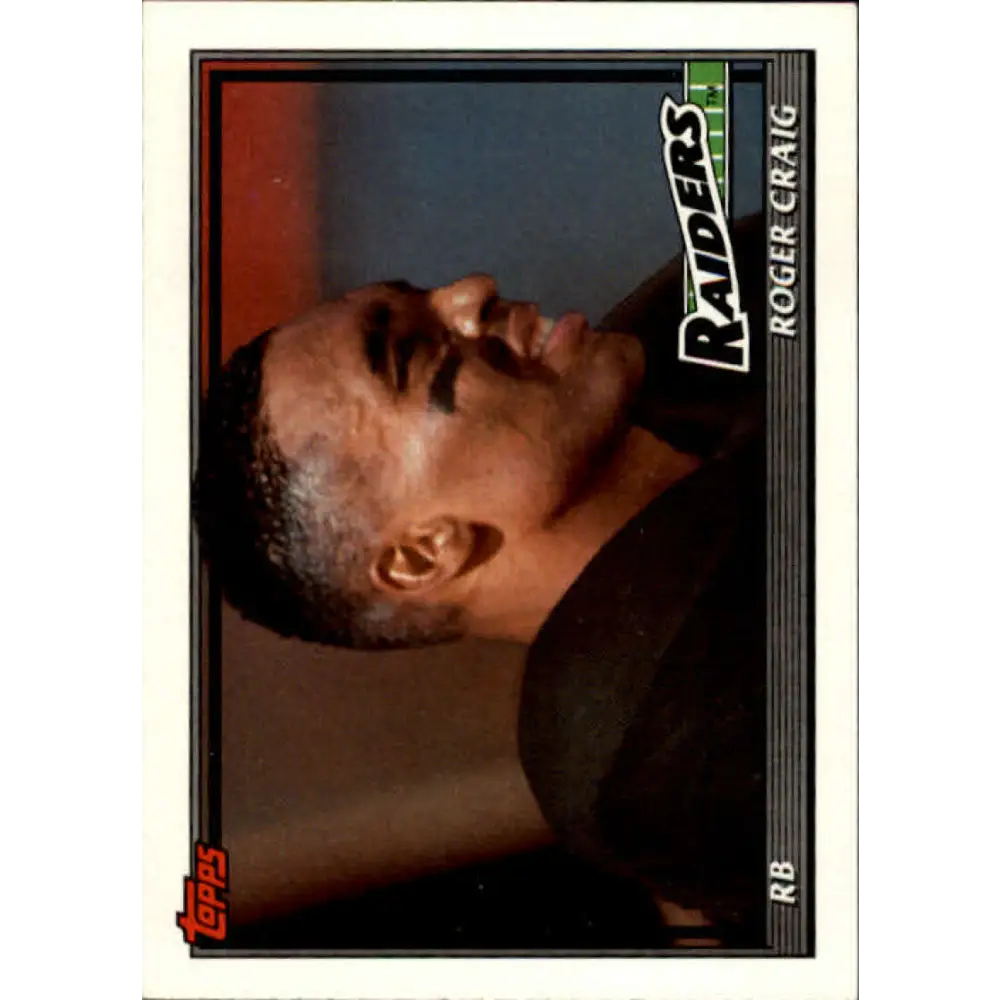 1991 Topps #90 Roger Craig NM-MT Los Angeles Raiders Football Card  Image 1