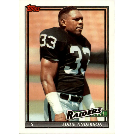 1991 Topps #93 Eddie Anderson NM-MT Los Angeles Raiders Football Card  Image 1
