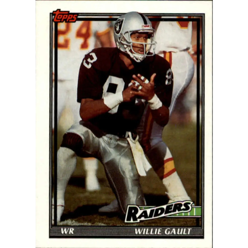 1991 Topps #94 Willie Gault NM-MT Los Angeles Raiders Football Card  Image 1