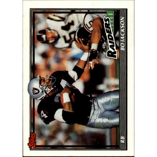 1991 Topps #99 Bo Jackson NM-MT Los Angeles Raiders Football Card  Image 1