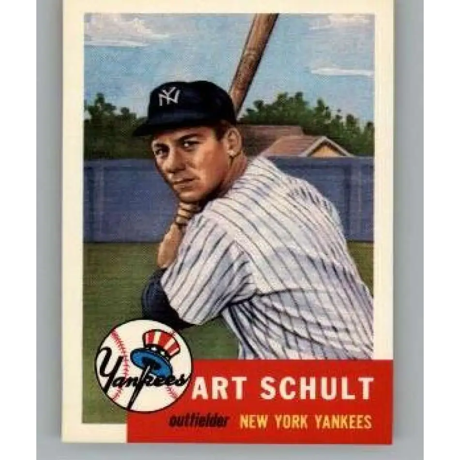 1991 Topps Archives 1953 #167 Art Schult NM-MT New York Yankees Baseball Card Image 1