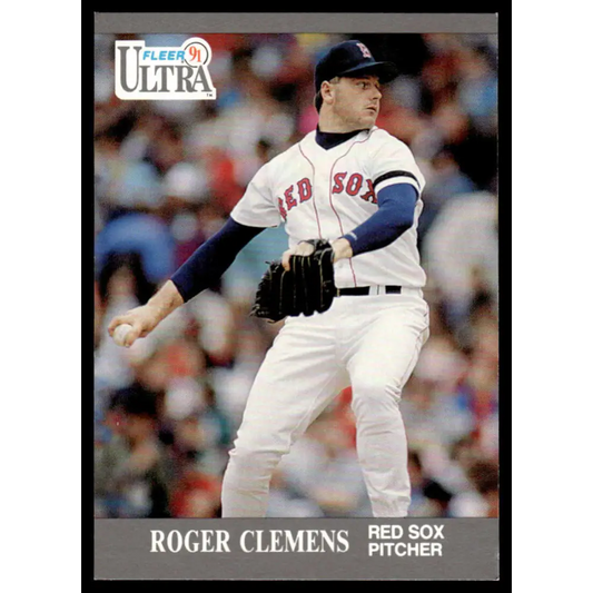 1991 Ultra #31 Roger Clemens EX/NM Boston Red Sox Baseball Card Image 1