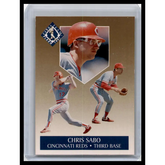 1991 Ultra #9 Chris Sabo NM-MT Cincinnati Reds Baseball Card Image 1