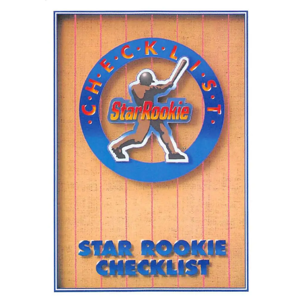 1991 Upper Deck #1 Star Rookie Checklist NM-MT Checklist Baseball Card Image 1