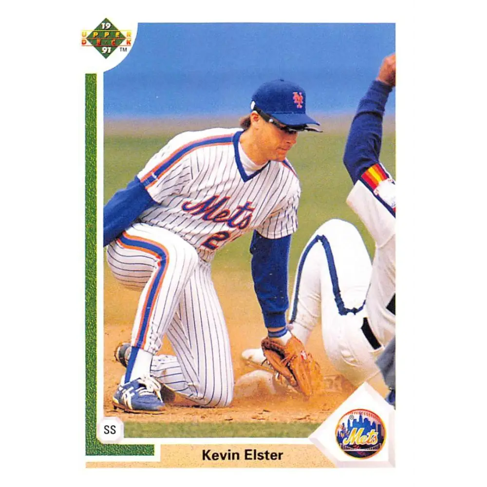 1991 Upper Deck #101 Kevin Elster EX Excellent New York Mets Baseball Card  Image 1